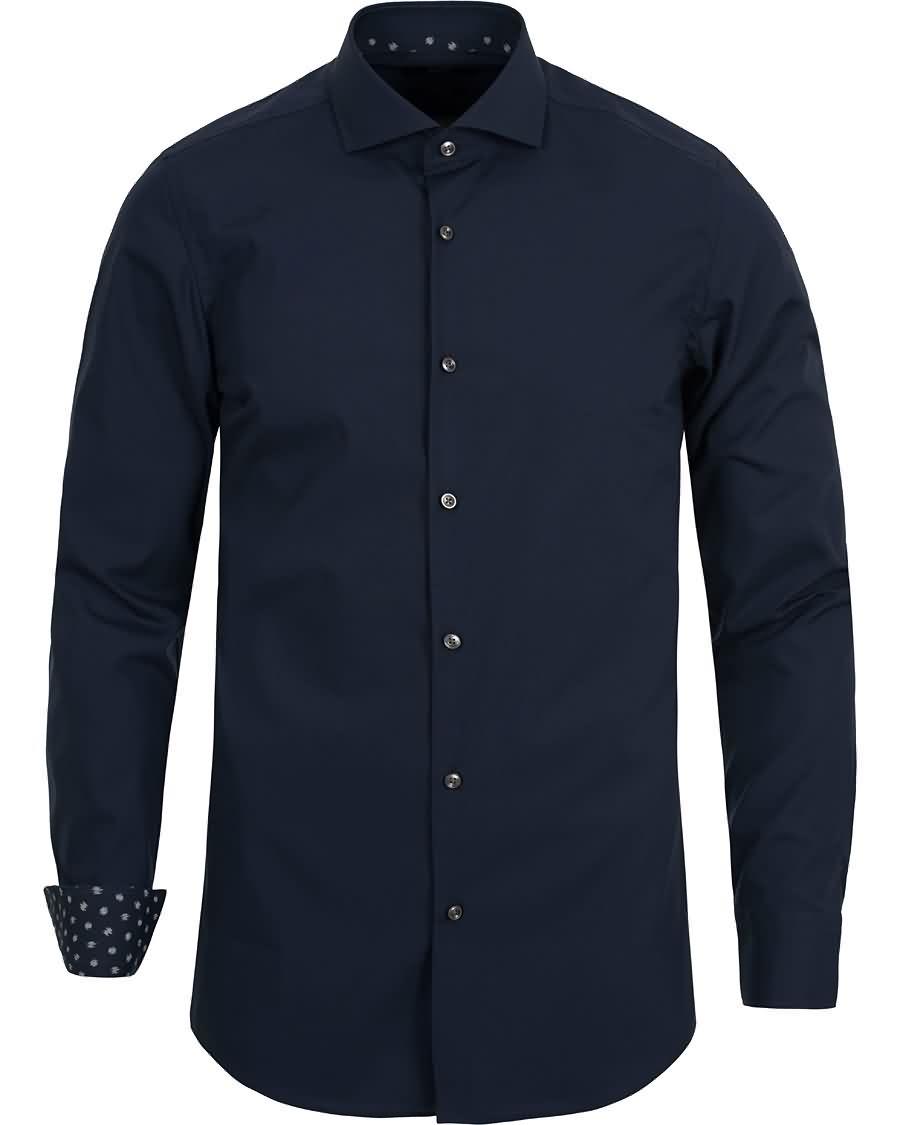 boss jery slim fit contrast shirt navy Klassisk Toronto 8z7ek